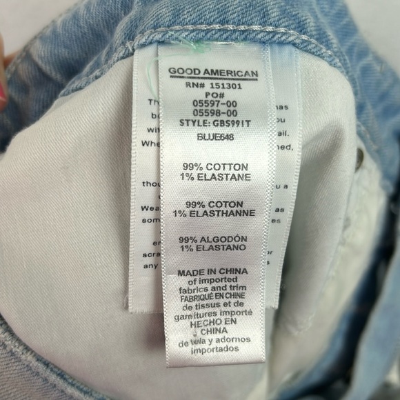 Good American Bombshell Cutoff Denim Shorts - Picture 12 of 12